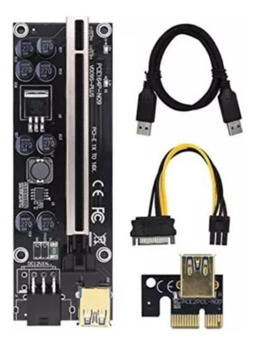 Mineria Riser Ver 009s Plus Pcie 1x A 16x Express Usb 3.0 