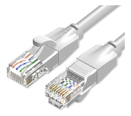 Cable de red Vention Cat6 Certificado - 3 metros - Reforzado - Premium Patch cord - UTP Rj45 Ethernet 1000 MBPS - 250 Mhz - cobre - Pc - Notebook - servidores - camaras seguridad - Gris - IBEHI