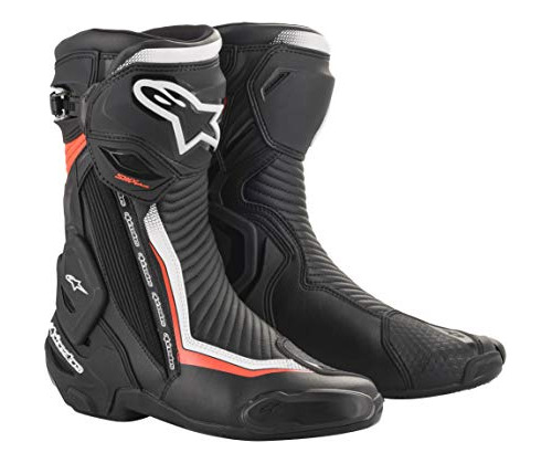 Bota Motocicleta Smx Plus V2, Negro/blanco/rojo