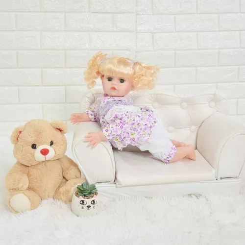 Boneca Reborn Menina Princesa Parece Bebê Realista Linda - Desconto no Preço