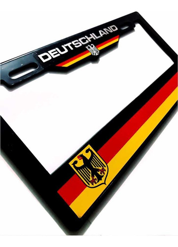 Imagen 3 de 4 de Par (2) Portaplacas Deutschland Vw Seat Audi Bmw