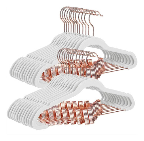 Set De Perchas Songmics, Antideslizantes, Blanco, 24 Piezas