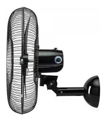 Ventilador de parede Ventisol New Comercial preto com 3 pás de plástico, 60cm de diâmetro 220V