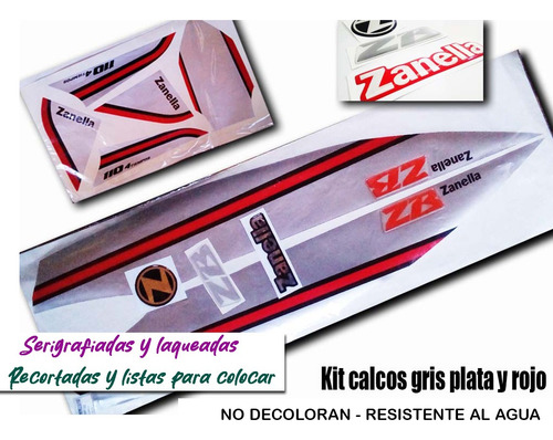 Kit Calcos Zanella Zb Completo - Calidad