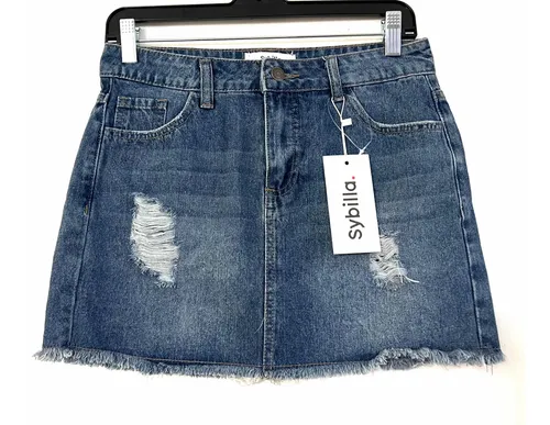 Mini Falda Jeans Marca Sybilla Talla S Cuotas sin inter s