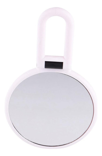 Espejo De Maquillaje Doble Cara 5x Plegable Compacto Blanco