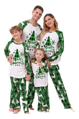 Ao Pijama Familiar Navidad A Juego Para Parejas, Niños
