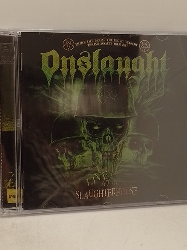 Onslaught Live At The Slaughterhouse Cd Doble Nuevo 