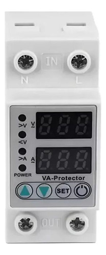 Protector Voltaje Corriente Ajustable 63a 220v Din