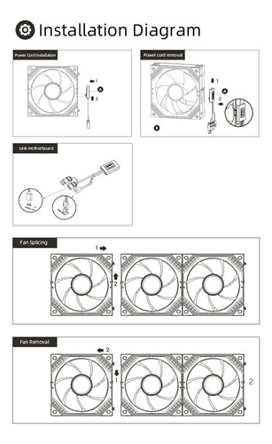 Ventilador De Caja 3 En 1 Teucer Jm-2 Sin Empalme De Cables,