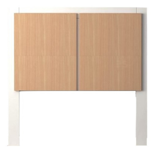 Respaldo de sommier Ciudad Muebles 172 1 plaza/1 1/2 plaza 110cm x 115cm blanco/haya