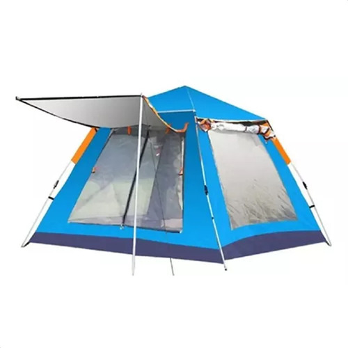 Barraca De Camping Ozark 7 Pessoas 2,4x2,4m Automatica Cor Azul