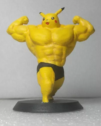 💪💪💪 #desenho #art #pikachu #pokemon #maromba