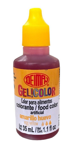1 Colorante Artificial Comestible 35ml Color Amarillo Huevo