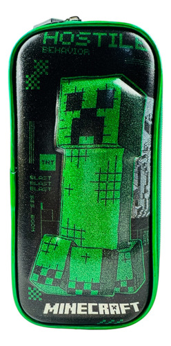Mochila De Carrito, Lonchera Y Lapicera Minecraft Pelicula 2 Verde Minecraft