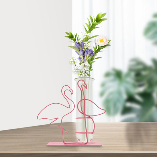 Florero De Tubo De Ensayo Hidropónico, Florero Flamenco