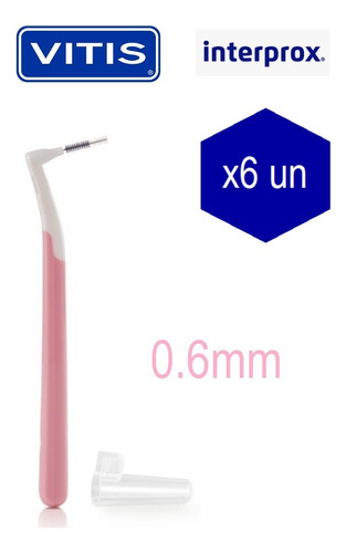 Cepillo Interprox Plus 0.6mm Pack X6 Unidades