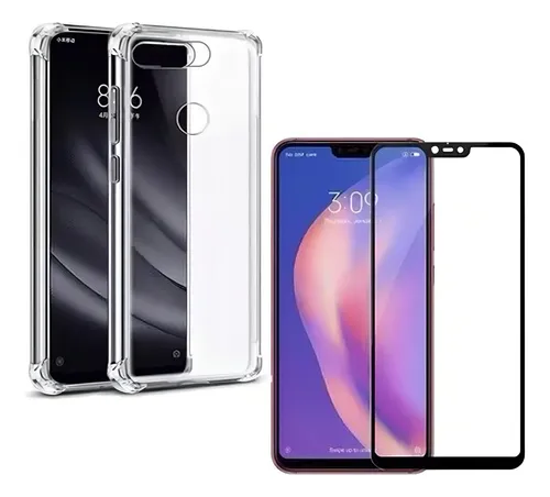 Kit Case Capa Anti Impacto Para Xiaomi Mi 8 Lite + Pelicula Cor T...