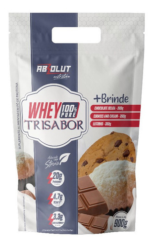 Whey Trisabor Proteina 100% Pure 900g Absolut - Lançamento