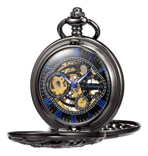 Reloj Mecánico De Bolsillo Para Hombre, Diseño De Dragón