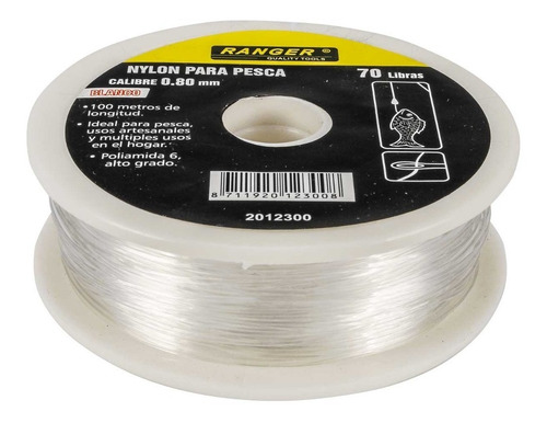 Nylon Blanco P/pesca 0.70mm X100m(55lb) Ranger