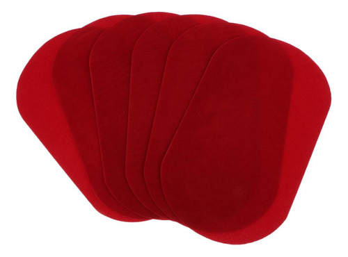 6x Cosido Reparación De Codo / Chaqueta / Para Rojo