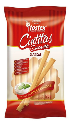 Cintitas Crocantes Tostex Talitas Sab Clasica 125g Caja 6un