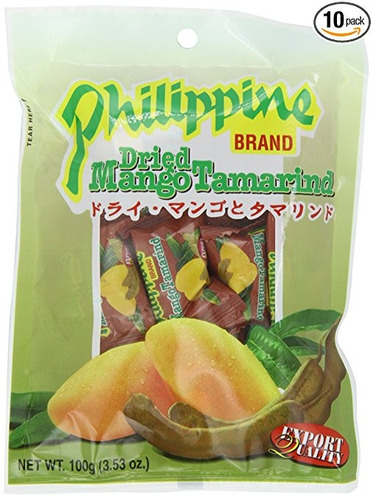 Marca De Filipinas Dried Mango Tamarindo Bolas, 3.53 Onzas B