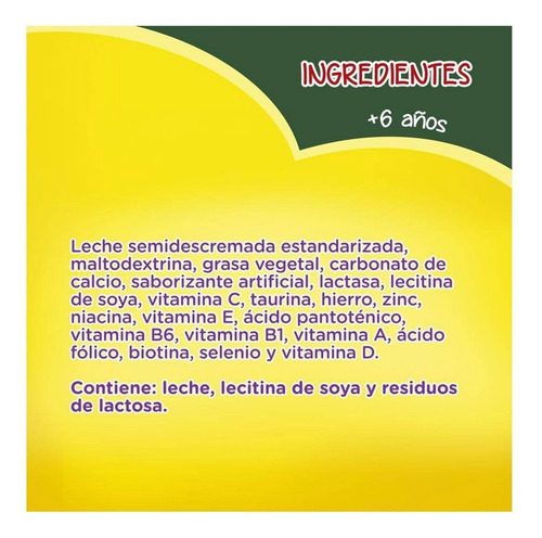 Leche Nido Deslactosada Forticrece 460 Gramos