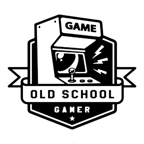 Adesivo 28x24cm - Game Old School Gamer Arcade