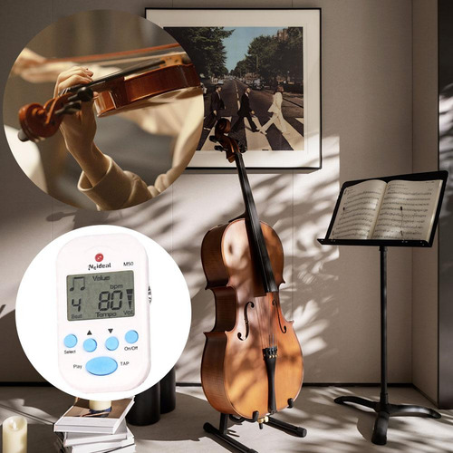 Mini Metrónomo Electrónico Digital Beat Tempo Para Guitarra