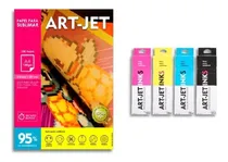 Comprar Tinta Sublimar Art-jet X4+ Papel Sublimar X 100 Hojas+cinta