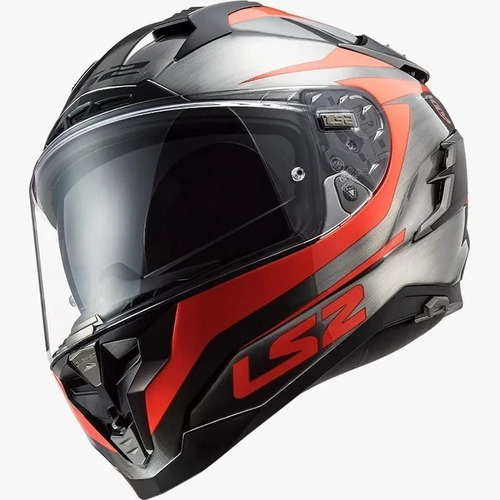 Casco Moto Ls2 327 Challenger Cannon Jeans Doble Visor