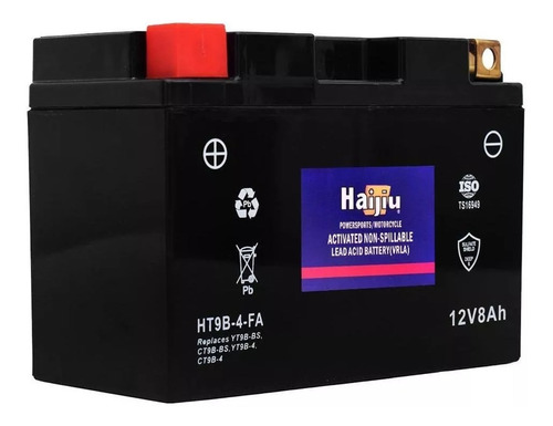 Batería Moto Haijiu Ht9b-4-fa Agm- Gel Libre Manteni Avant