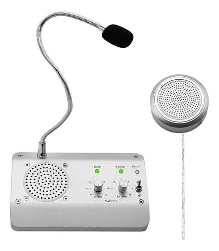 Intercomunicador Para Bancos Y Cajas Citofono Microfono Dual