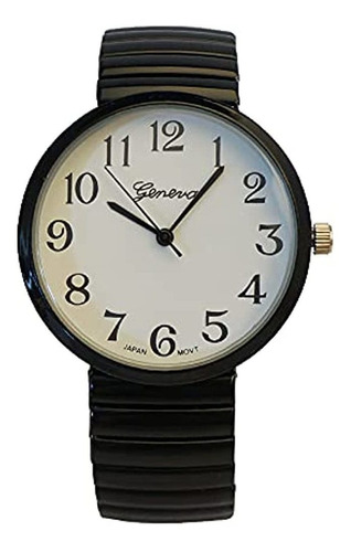 Reloj De Moda Al Por Mayor Geneva Super Large Stretch Watch