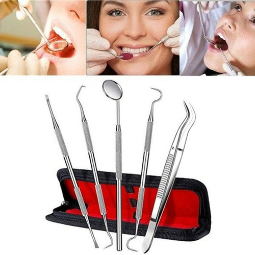 Juego De 6 Pinzas De Espejo Dental Para Sonda