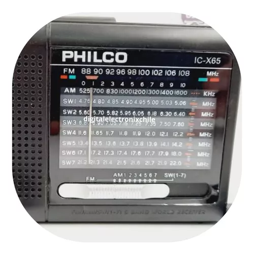 Radio Portátil Philco Bluetooth USB Multibanda Linterna Recargable ICX65