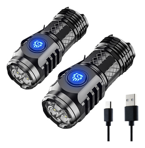 2pzs Monstruo Tres Ojos Mini Linterna Tactica Ultra Potente Lámpara Táctica Led , Led Linterna Ultra Potente, Tiger