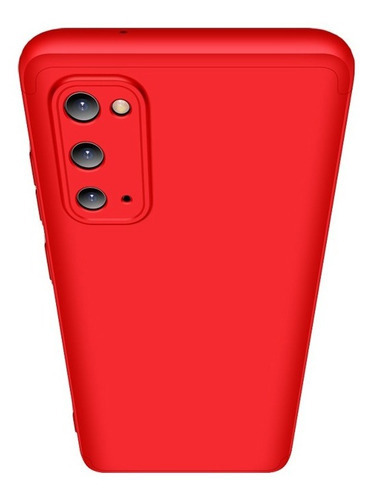 Carcasa Para Samsung Galaxy S20 - 360° Marca Gkk + Hidrogel Color Rojo