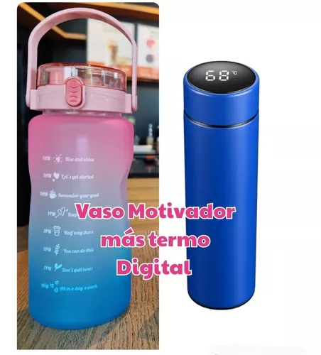 Vaso Bote Botella De Agua Termo Motivacional 2 Litros