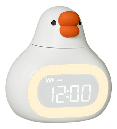 Lindo Reloj Despertador Digital Con Forma De Animal Blanco