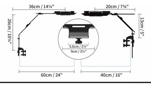 Luminária De Led Maxpect Mj-l165 65w Aquario Marinho