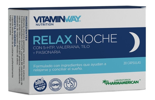  Vitamin Way Relax Noche Relax Y Sueño X 20 Cápsulas