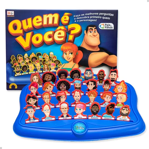 Brinquedo Jogo de Tabuleiro Quem é você Infantil advinha quem é