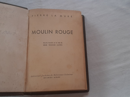 Imagen 3 de 8 de Moulin Rouge Pierre La Mure Jackson 1954