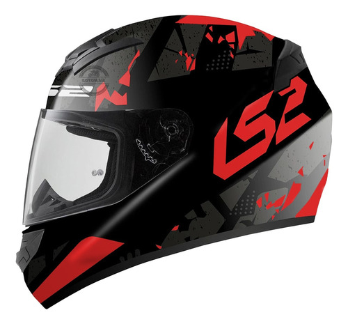 Casco Moto Ls2 352 Rookie Grafica Integral Simple Visor Sia+