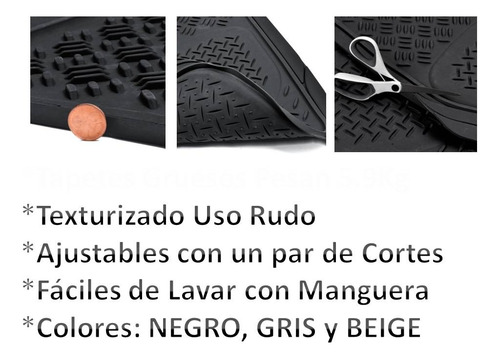 Par Tapetes Gruesos + Sombra Nissan Frontier 2021 A 2026 Negro