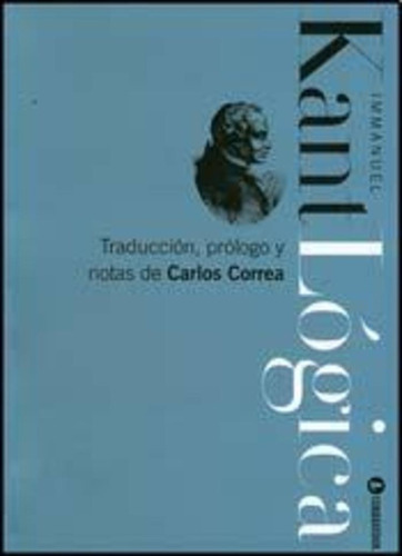 Lógica, De Immanuel Kant. Editorial Corregidor, Tapa Blanda En Español