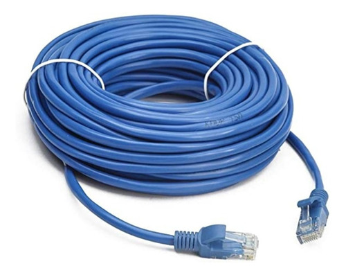 Cabo De Rede 20 Metros Lan Internet Crimpado Rj45 Cat5e Azul